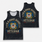 Veteran Running Tank Top - US Coast Guard Veteran V2 Tech Singlet