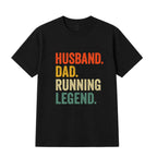 Husband Dad Running Legend T-shirt
