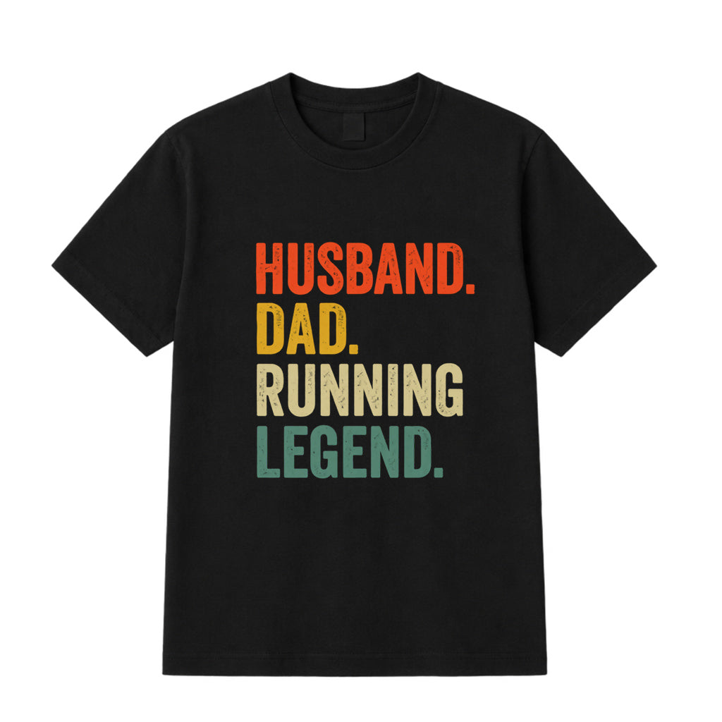Husband Dad Running Legend T-shirt