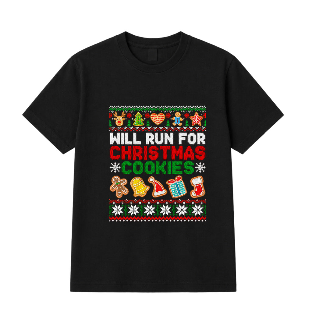 Run for Xmas Cookies T-shirt